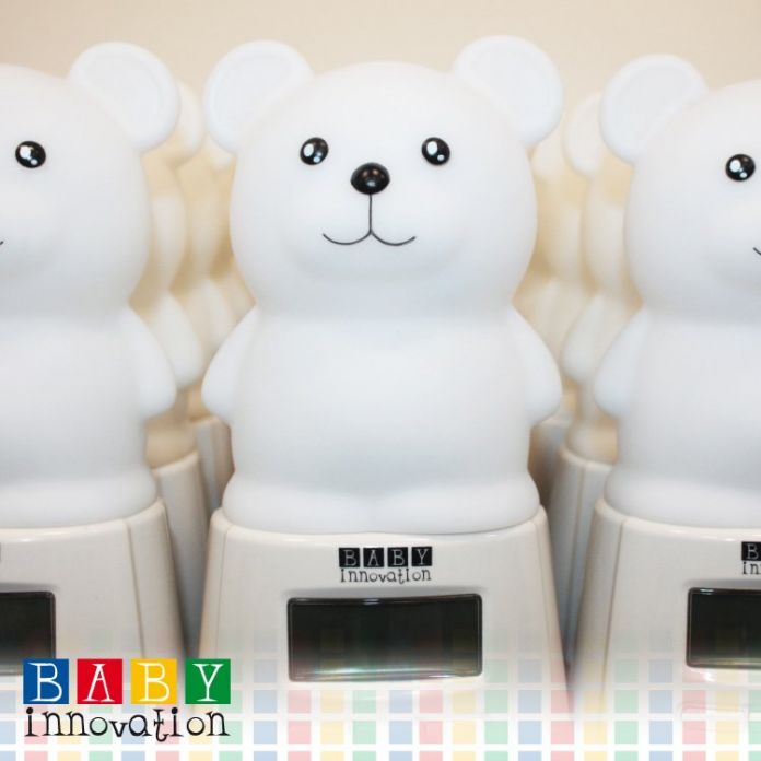 Luz de noche con termómetro e hidrómetro - Cuida Sueños - Oso