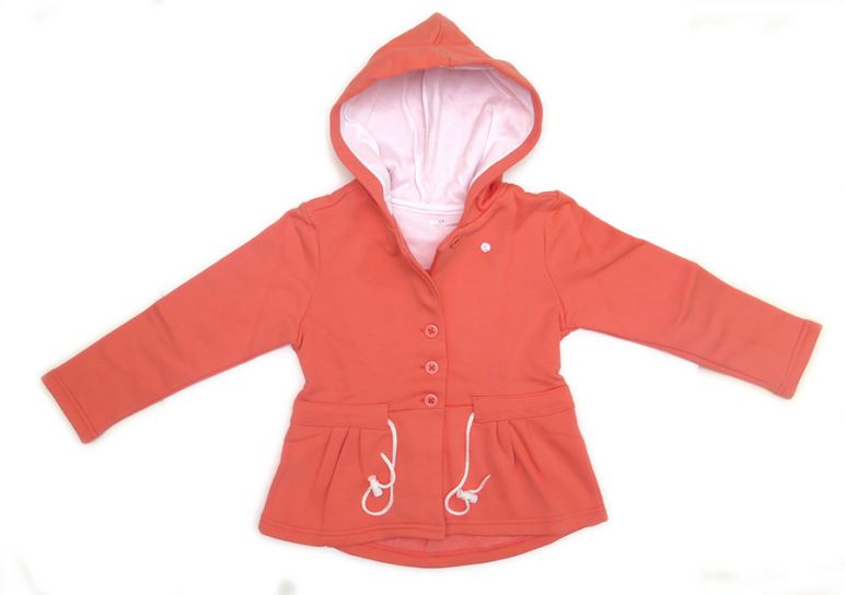 Campera Frisa Nena Con Capucha Roja Gris Salmon Rosa Diego