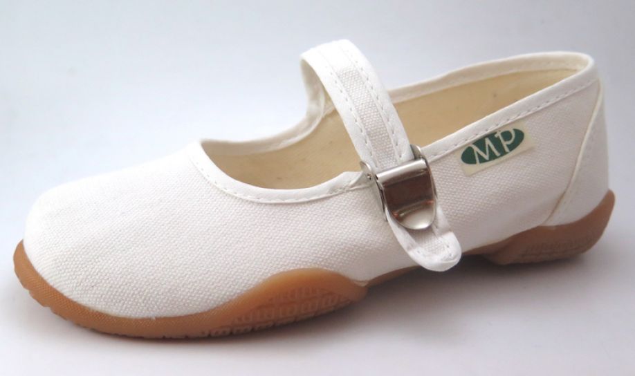 Chinita de Lona Tela Con Hebilla - Balerina Guillermina con Tira y hebilla Lona