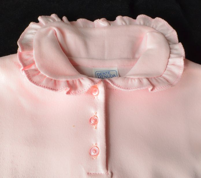 Chomba Manga Larga Con Cuello de Bebe y Volado