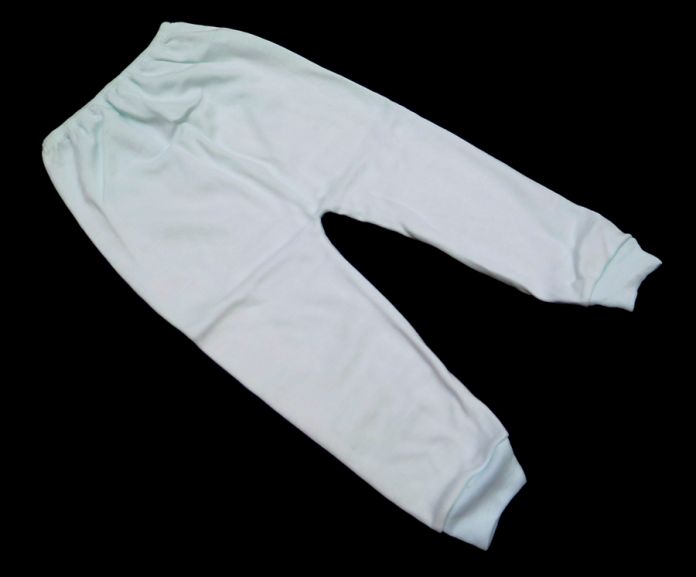 Medio Osito pantalon de bebe con puño sin pie de algodon