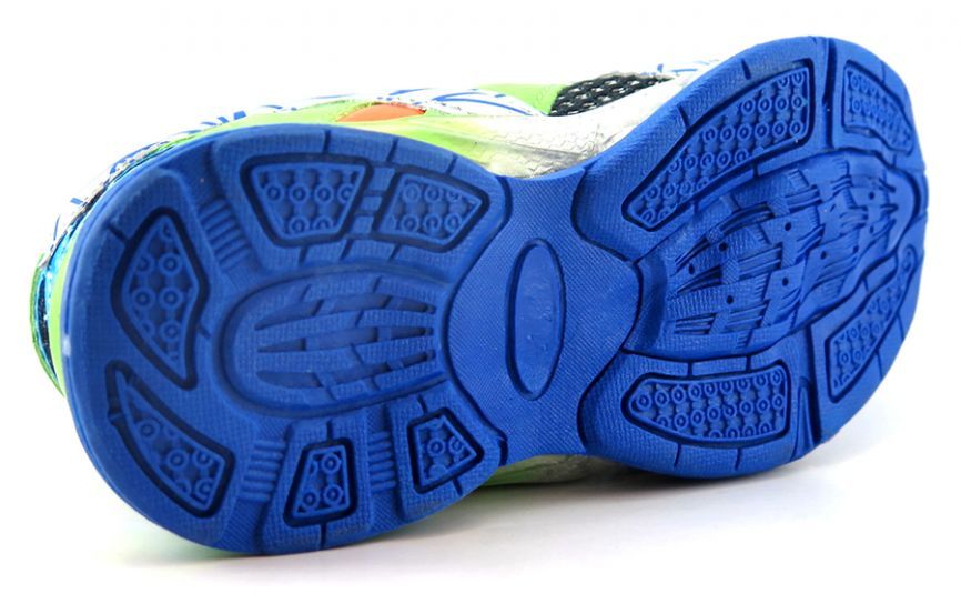 zapatilla de colores con velcro