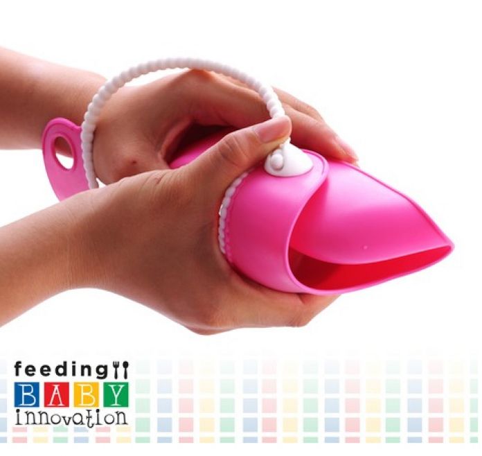 Babero de Silicona Con Cuello Ajustable y Bolsillo