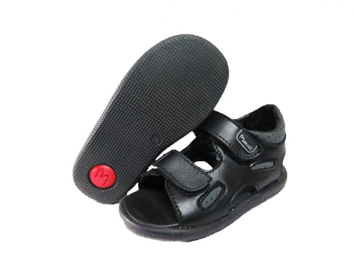 Sandalia de Vestir Varon con Doble Velcro