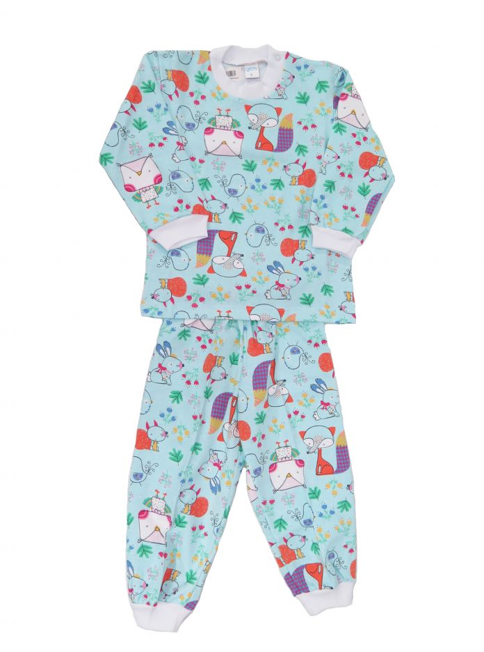 Pijama Con Broches Estampadas Nena