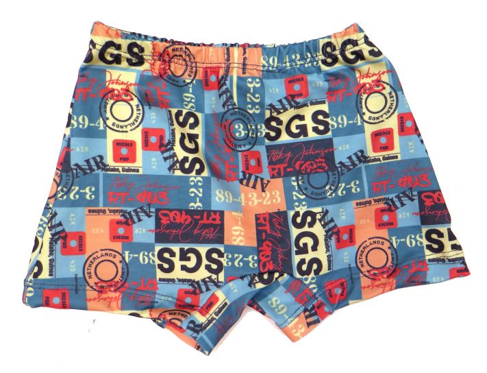 Malla De Baño Short De Lycra Estampado Urbano