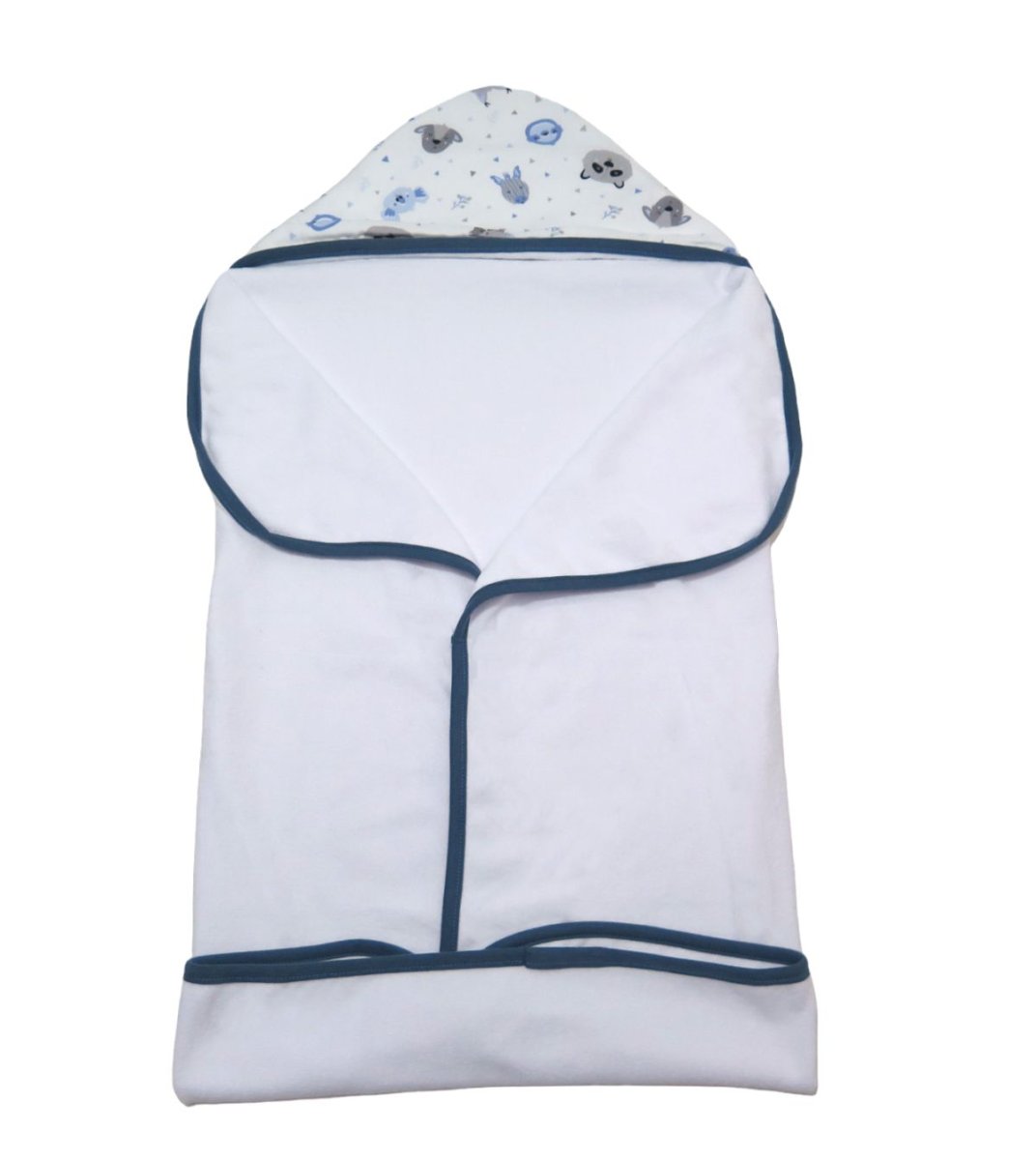 Toallon Con Capucha Central Estampada