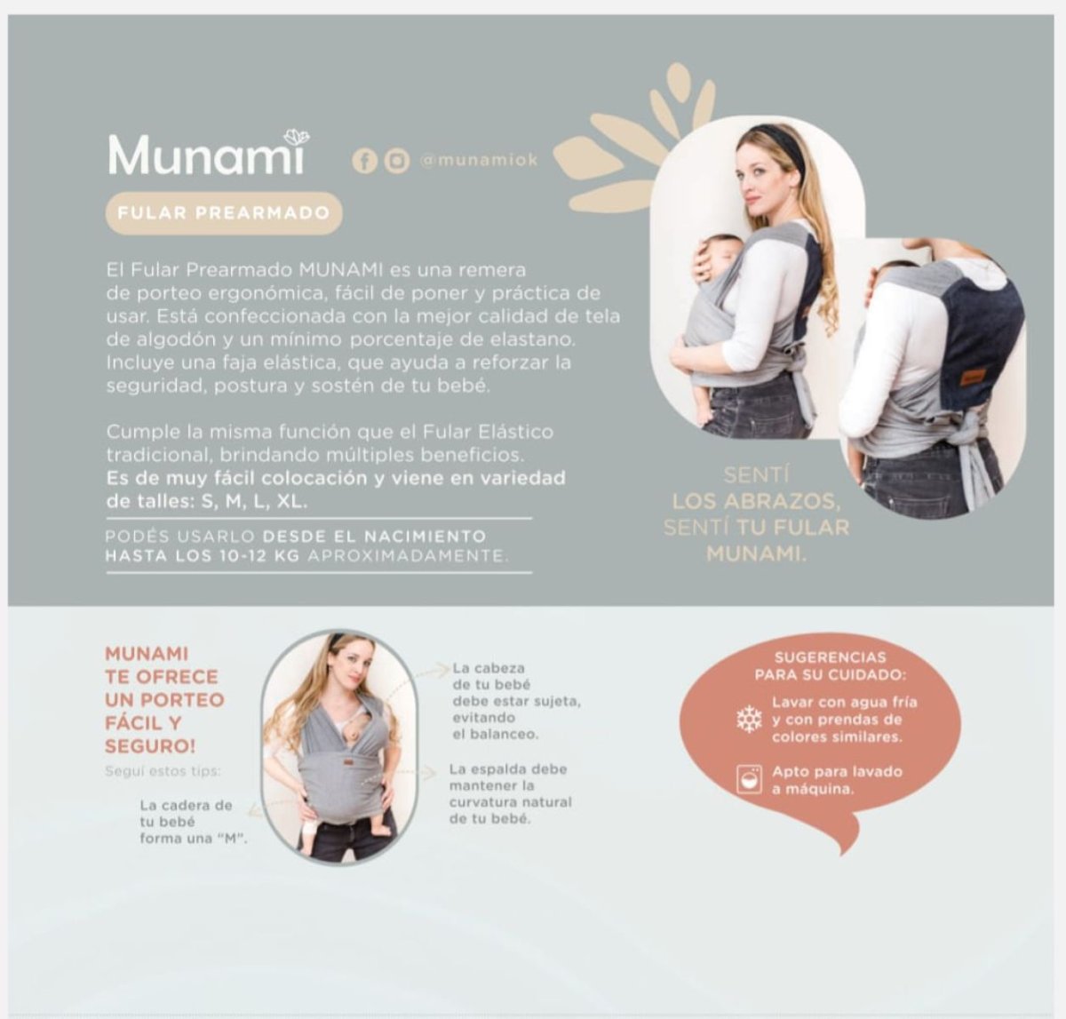 Fular Prearmado Portabebe ( remera )