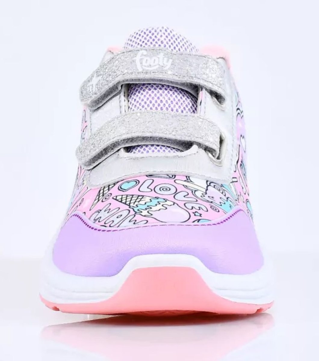 Zapatillas Beso Fun Love Velcro - Luz Al Pisar - Luces