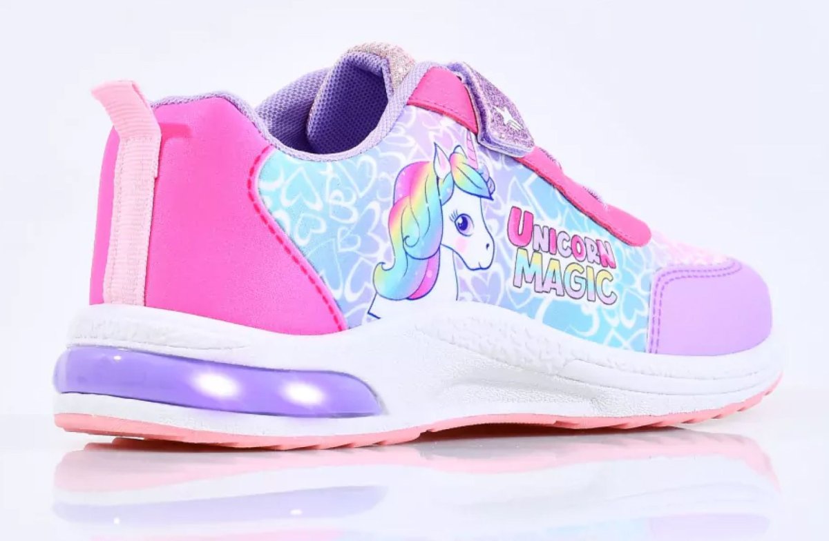 Zapatilla Unicornio Magic - Velcro - Luz Al Pisar