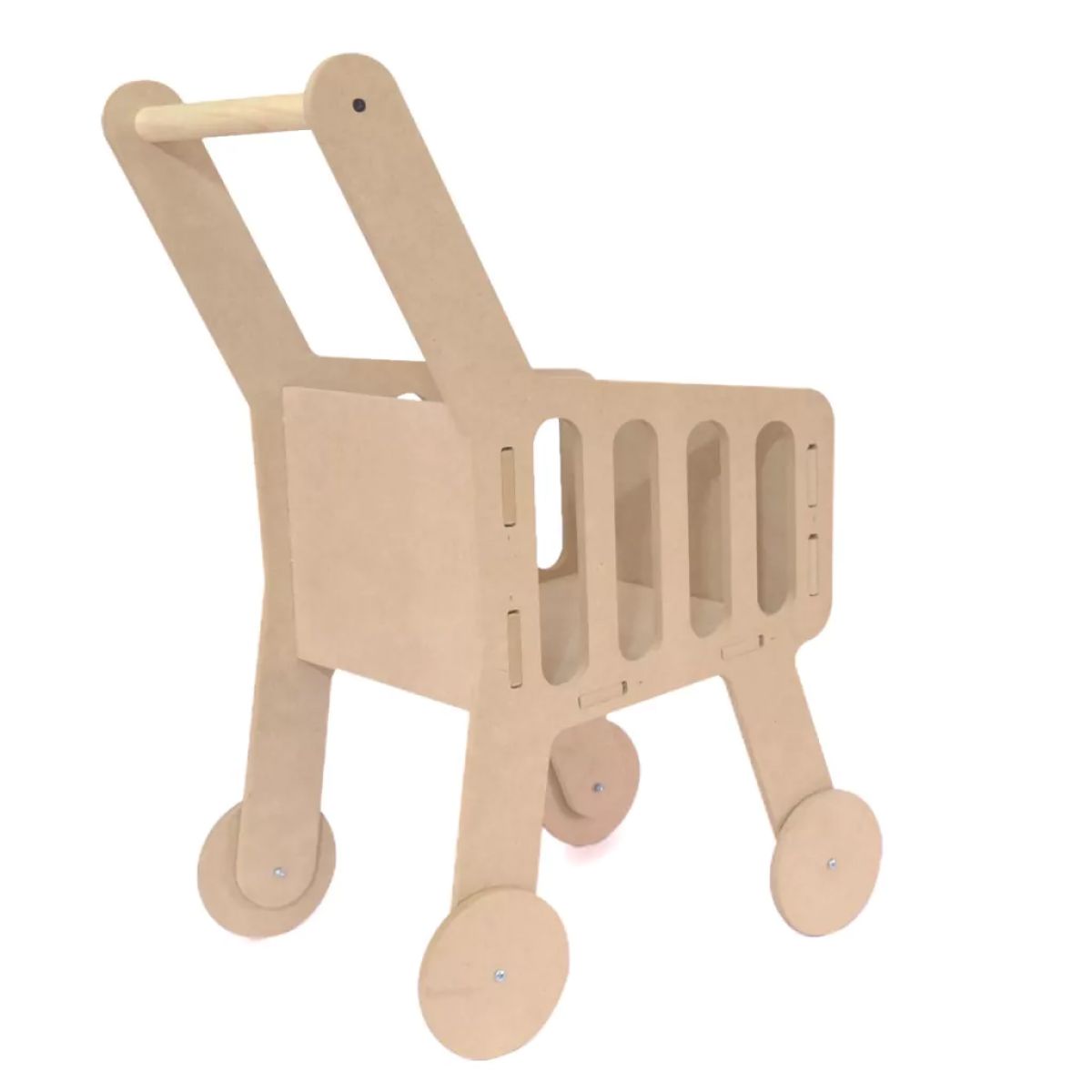 Carrito Changuito de Supermercado - Caminador - Montessori - en Madera MDF