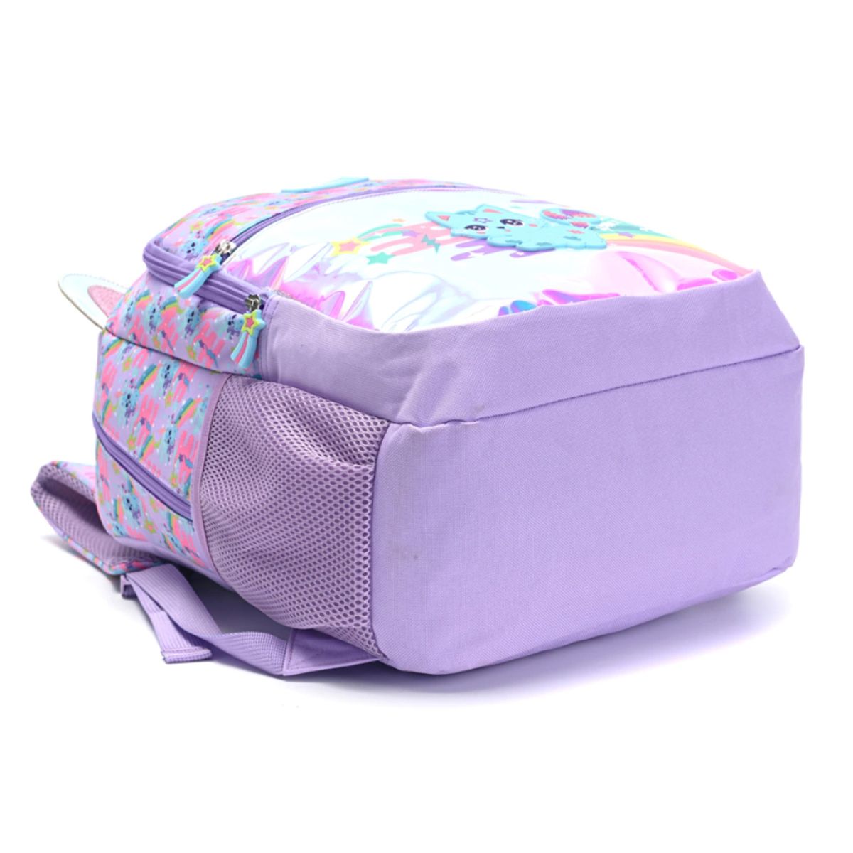 Mochila Espalda Escolar Holográfica Gatito - 17 Pulgadas
