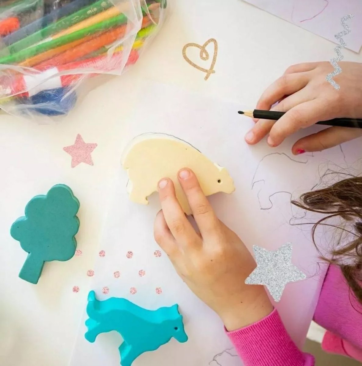 Bloques Para Imaginar Y Construir De Goma Eva - 40 Piezas