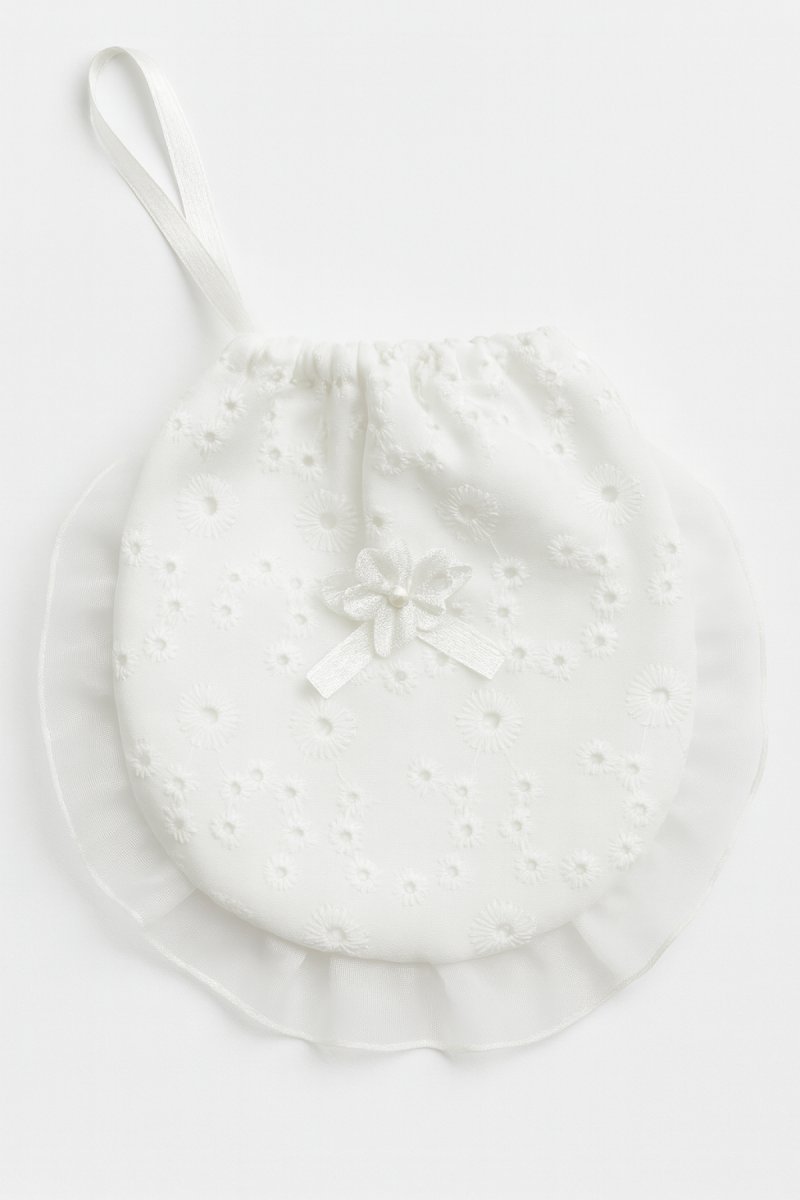 Limosnera De Organza Bordada y Volados- Diseño Variado