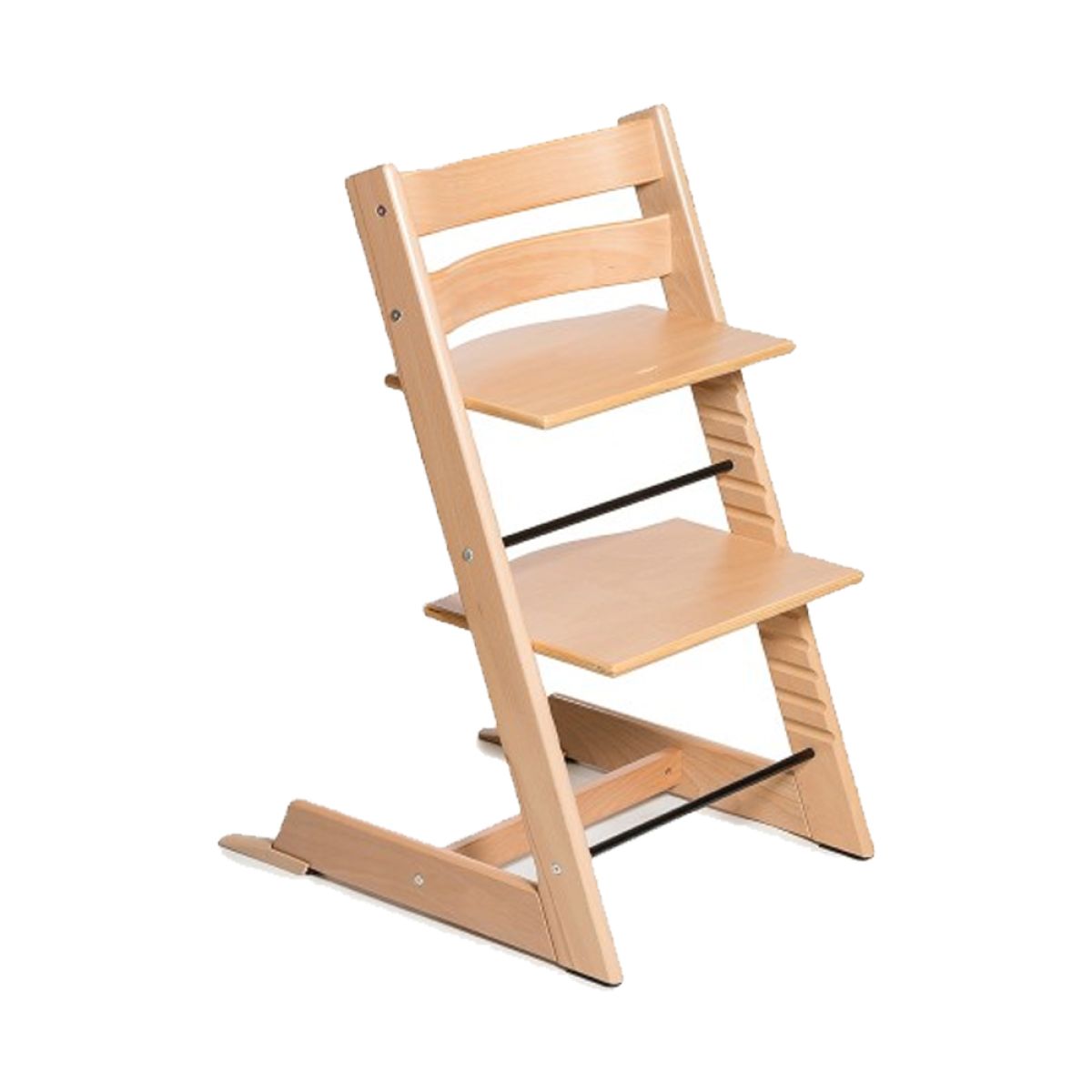 Silla Evolution - Silla de Comer de Madera Evolutiva con Bandeja, Respaldo, Set Bebé y Cinturón de 5 Puntos - NATURAL