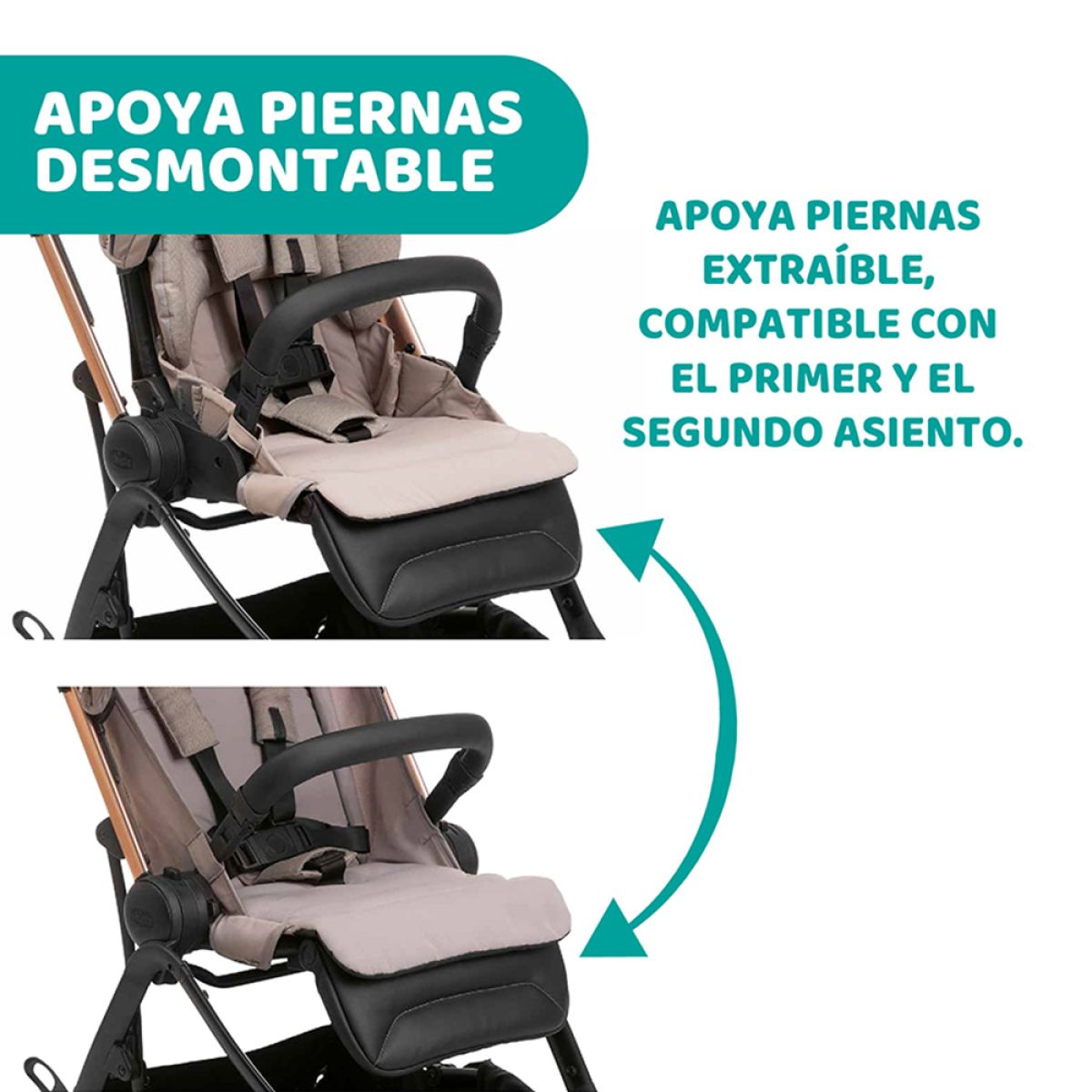 One4ever Cochecito Infantil Ultracompacto Asiento Reversible