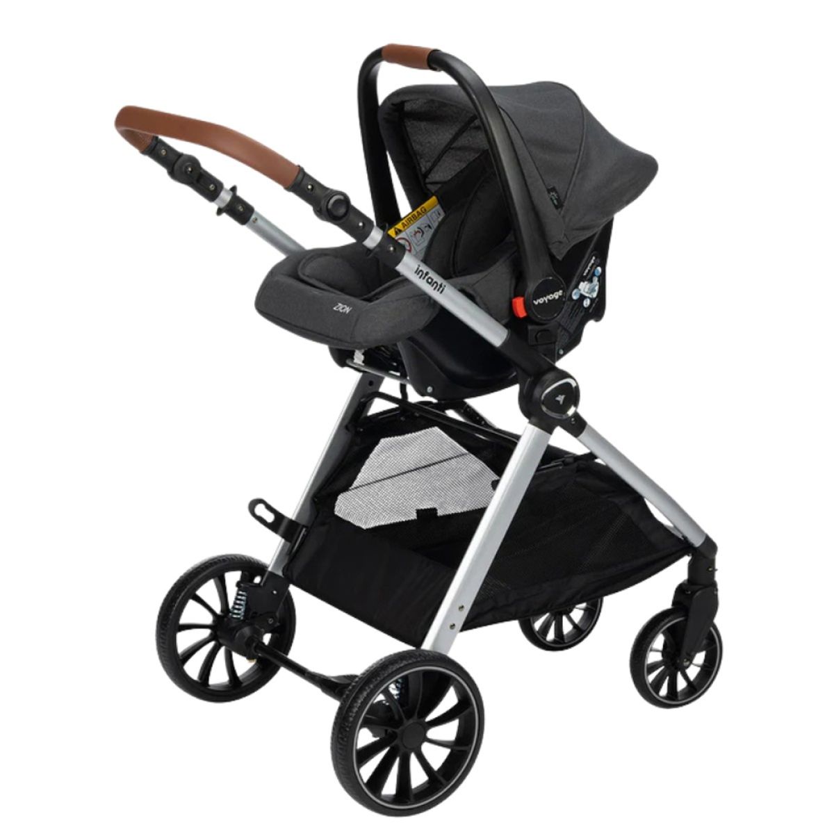 Romanzo Cochecito Infantil 3 en 1 Travel System Con Huevito Y Base Isofix moises