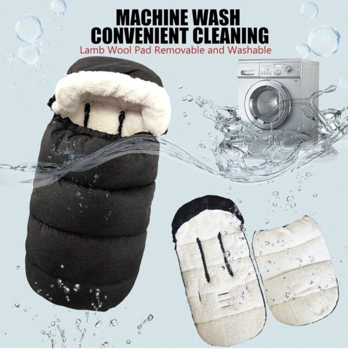 Porta Enfant Nordico Con Cordero Interior