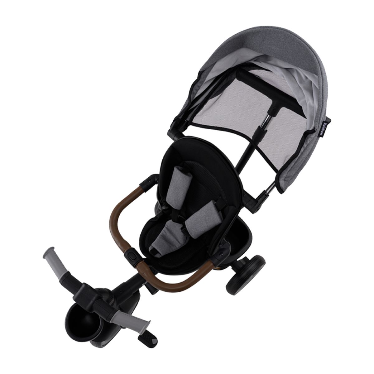 Triciclo Infantil Aurelio Plegable Reclinable Y Giratorio Con Capota Y Barra Direccional