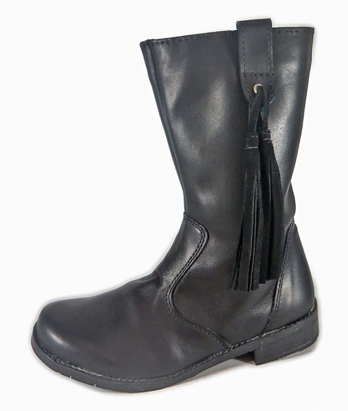 Titanitos Bota de montar con flecos cuero Erin