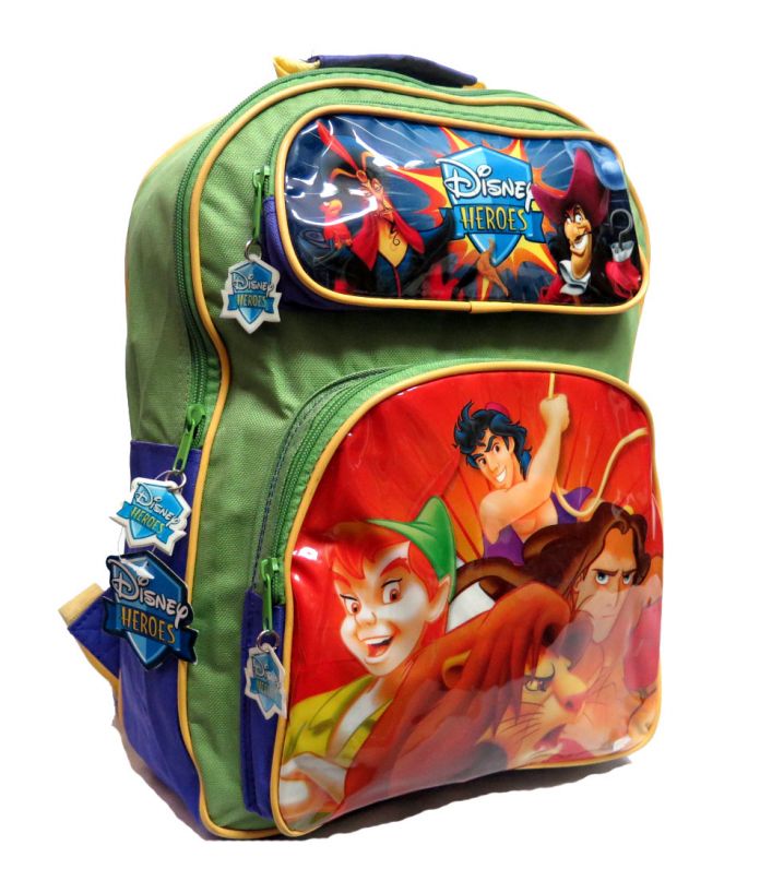 Mochila Disney Heroes rey leon, Tarzan Aladin Robbin Hood