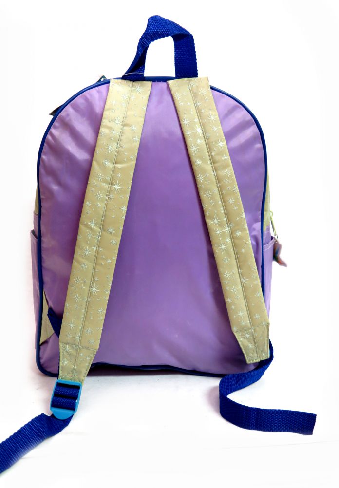 Mochila mediana Disney Fairies frente todo vinilico con Campanita en relieve