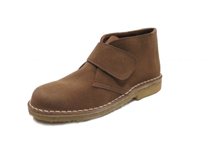 Bota Gamuza Goma Crepe Velcro