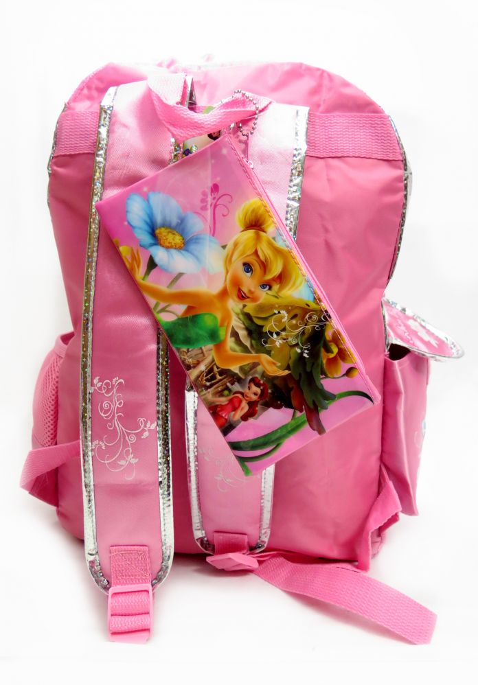 Mochila Tinker Bell Campanita con lentejuelas trae cartuchera