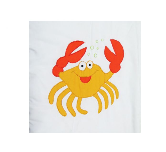 Acolchado Cuna Funcional con Chichonera Bordado de Cangrejo