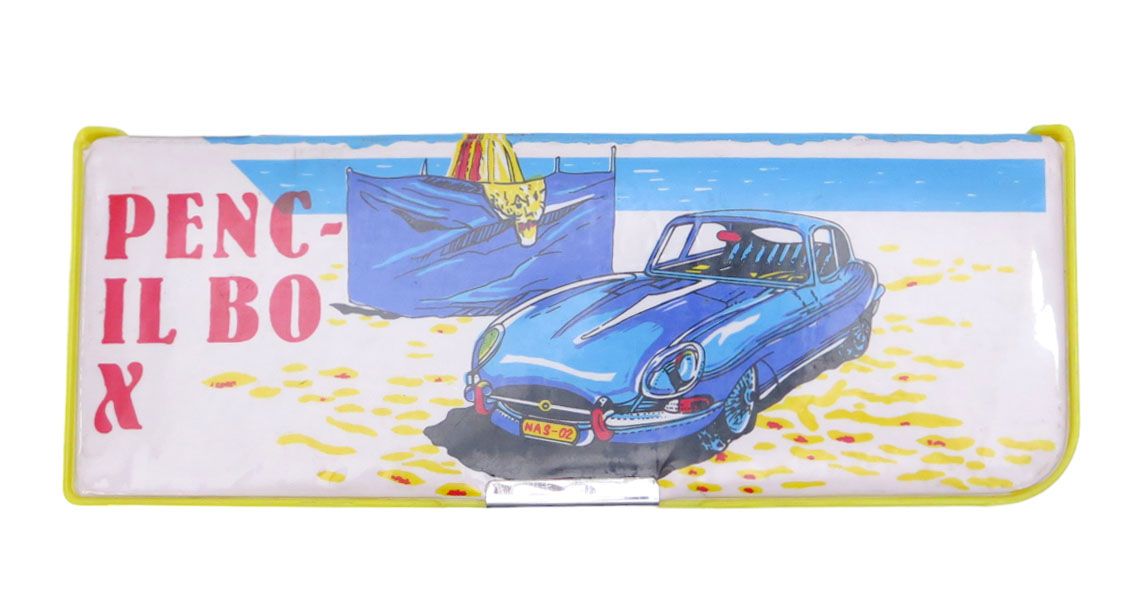 Cartuchera Rigida Imantada con Sacapuntas Autos