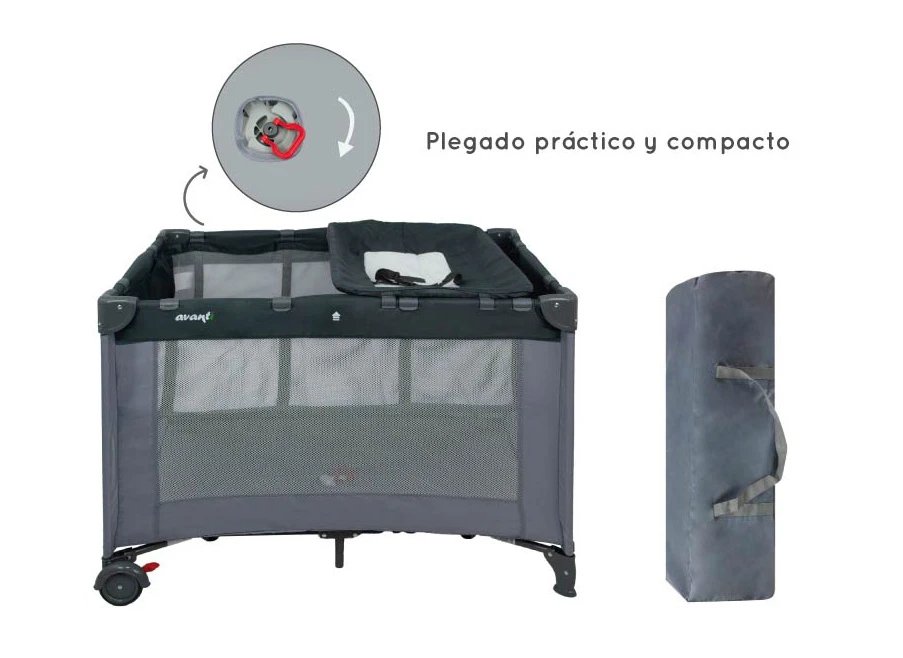 Practicuna Bebe Infinity Con 2 Niveles + Cambiador