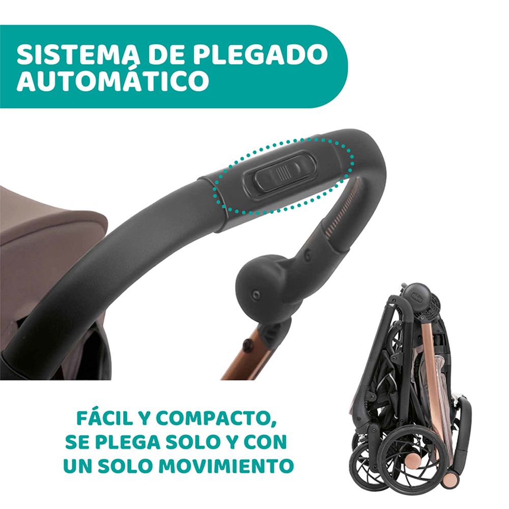 One4ever Cochecito Infantil Ultracompacto Asiento Reversible