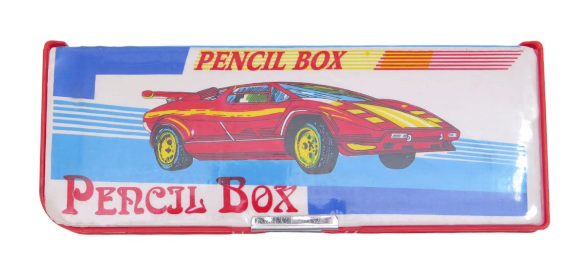 Cartuchera Rigida Imantada con Sacapuntas Autos