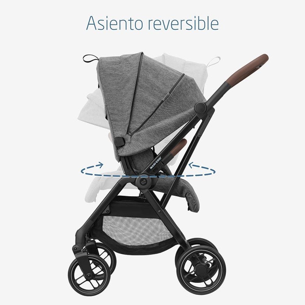 Cochecito Infantil Ultracompacto Con Asiento Reversible Leona 2