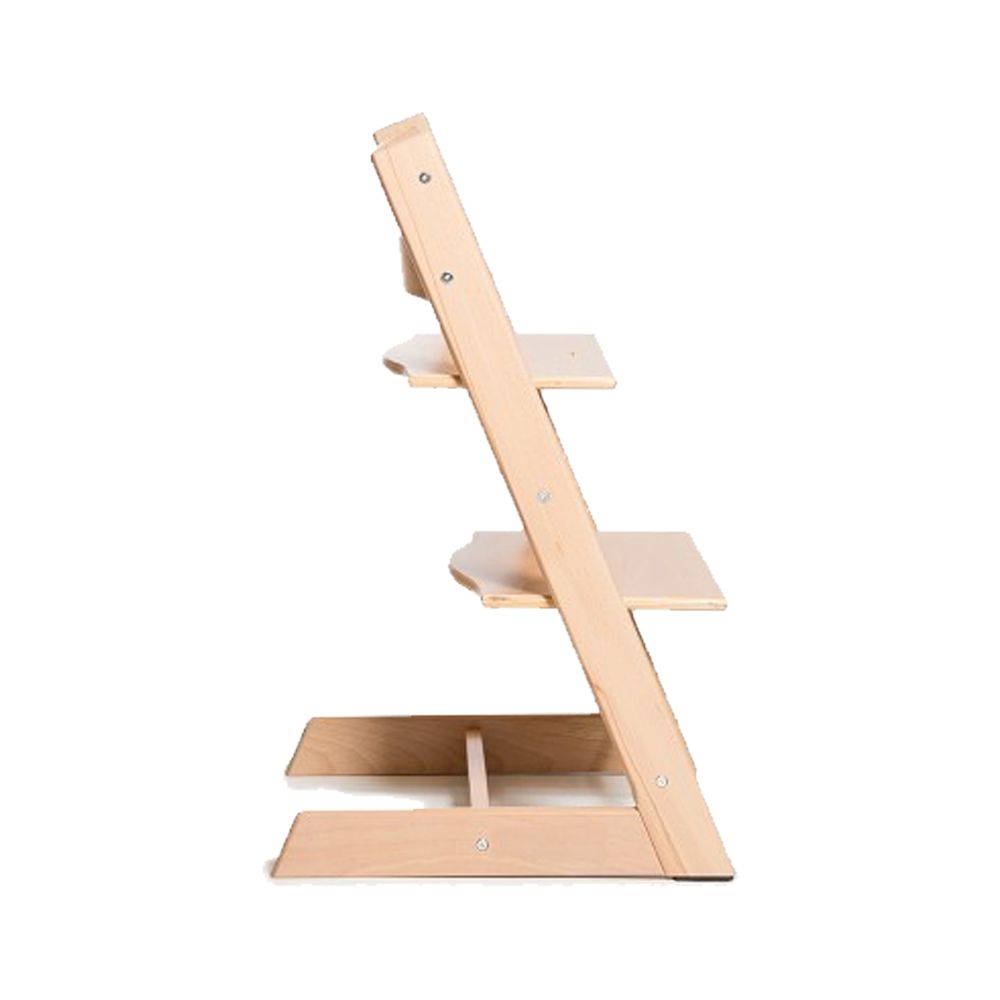 Silla Evolution - Silla de Comer de Madera Evolutiva con Bandeja, Respaldo, Set Bebé y Cinturón de 5 Puntos - NATURAL