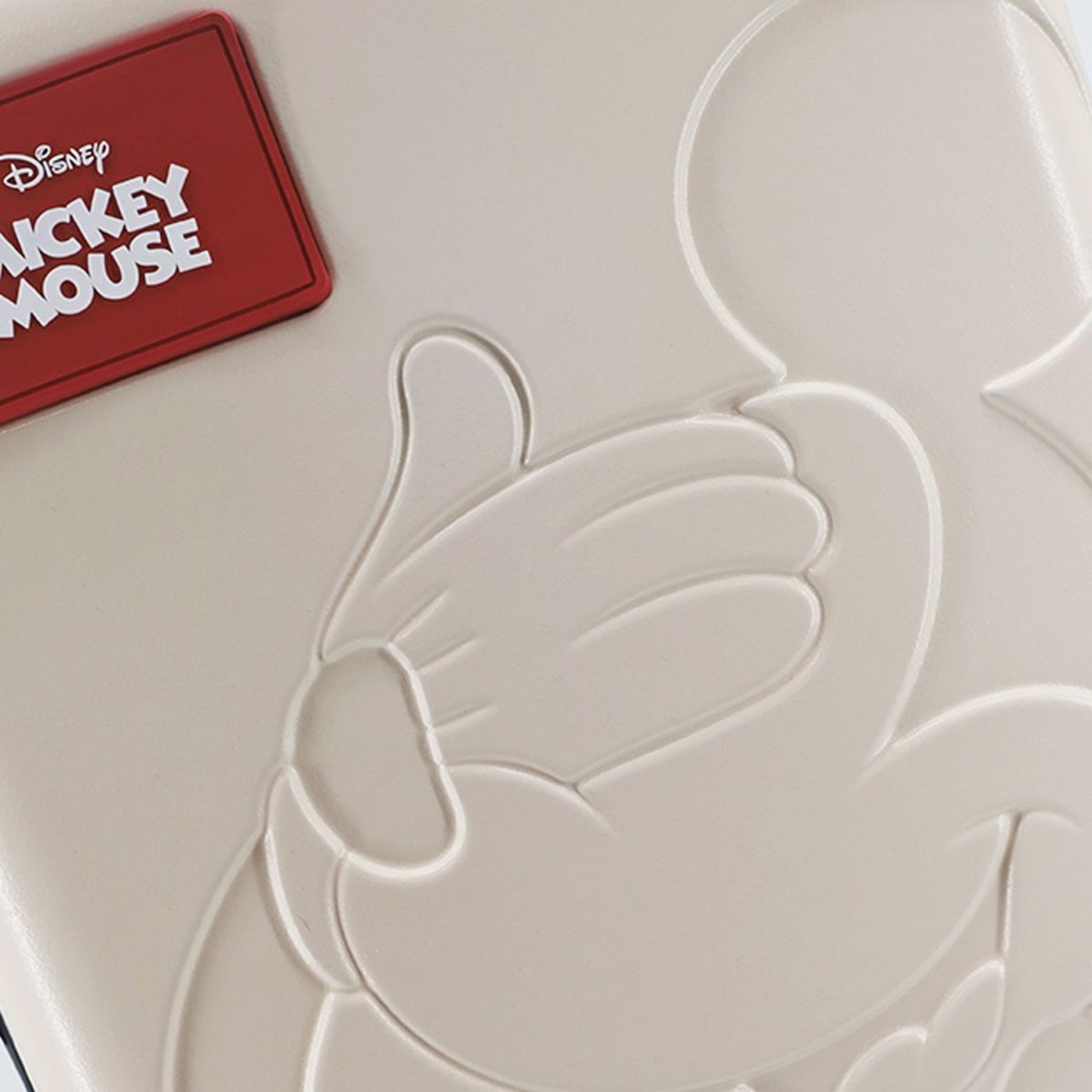 Valija Mediana Mickey Mouse Bajo Relieve - 24 Pulgadas - 100% ABS