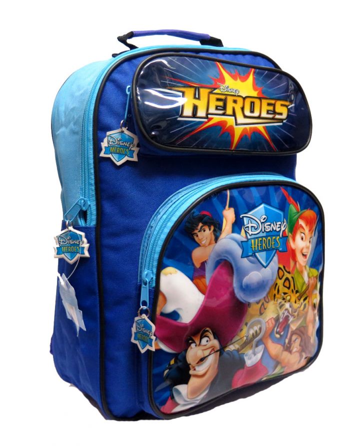 Mochila Disney Heroes rey leon, Tarzan Aladin Robbin Hood