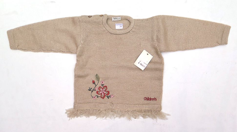 Sweater / Pullover Tejido Bordado de Flores