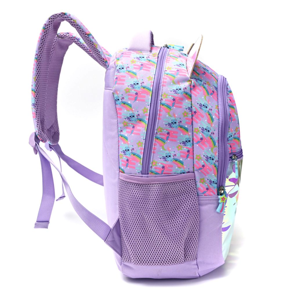 Mochila Espalda Escolar Holográfica Gatito - 17 Pulgadas