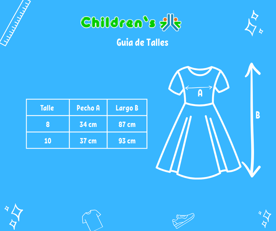 Guia de talles Vestido Comunion