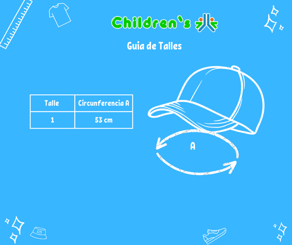 Guia de talles Gorro Cap Angry Birds