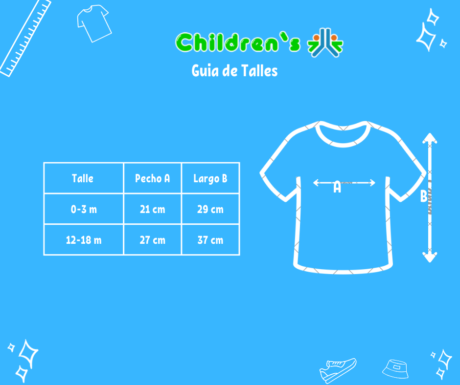 Guia de talles Musculosa rayada de varon bebe