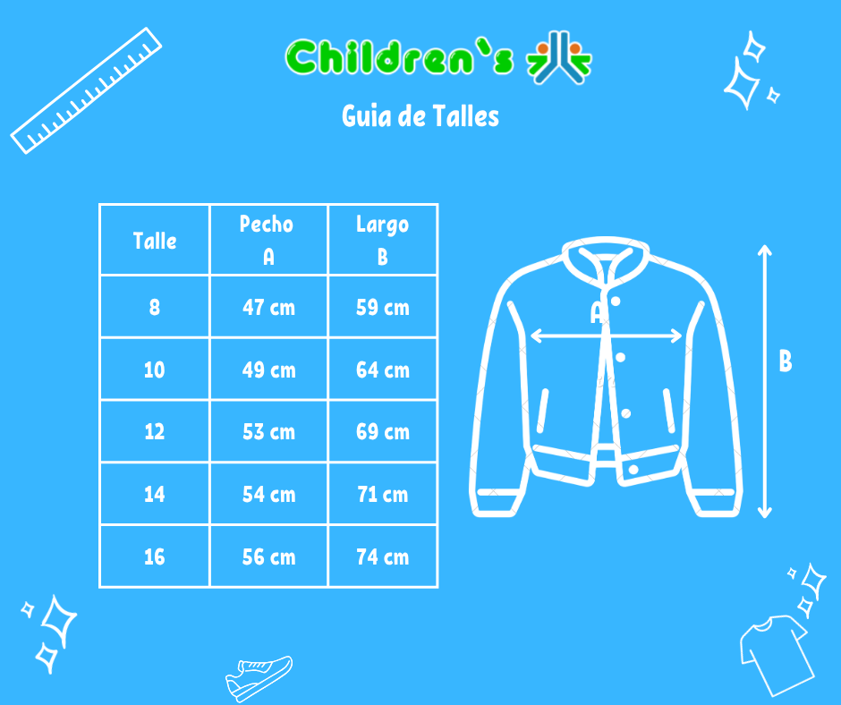 Guia de talles Gaban Cuero