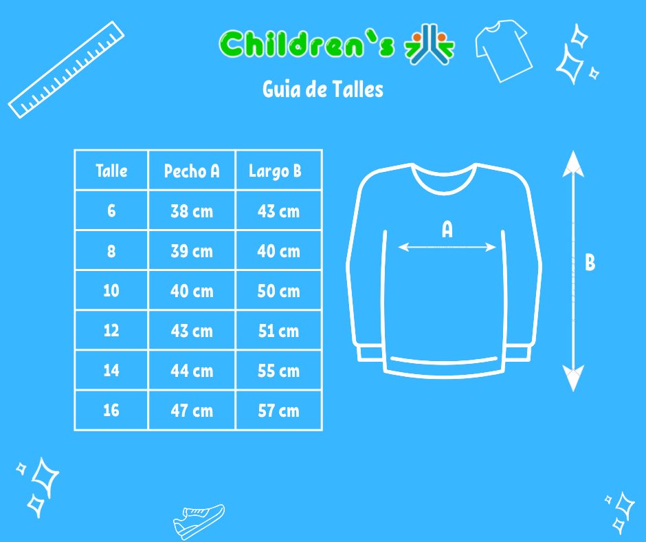 Guia de talles Sweater Simil Piel