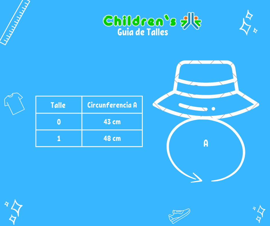 Guia de talles Gorro Piluso - Flores