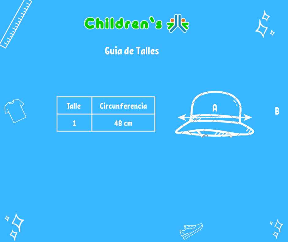 Guia de talles Gorro Piluso Gabardina - con Presillas