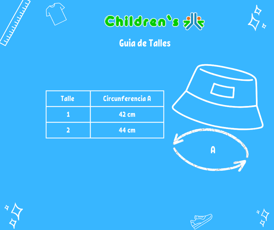 Guia de talles Gorro Piluso Jean