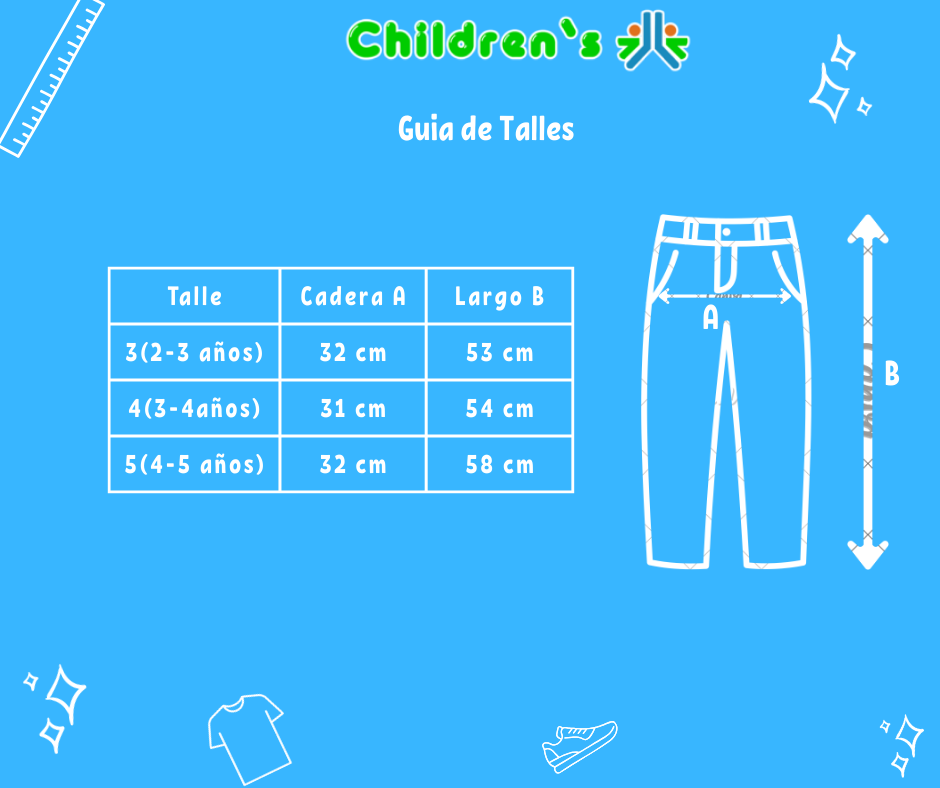 Guia de talles Pantalon de Gabardina Con Cintura Regulable