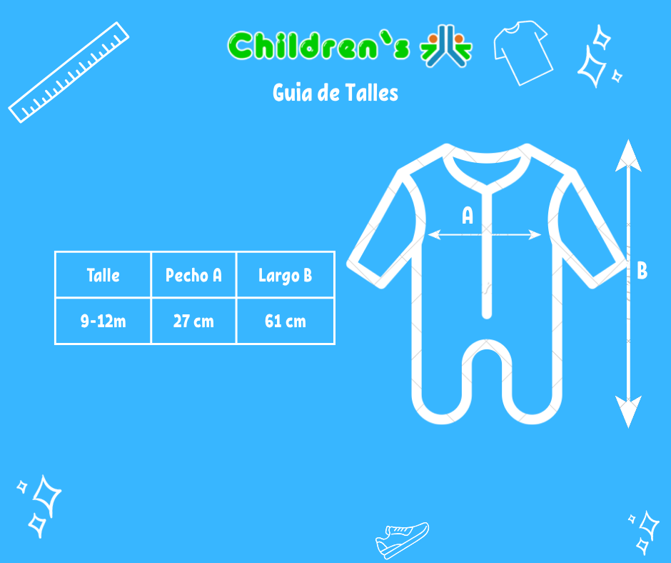 Guia de talles Enterito de Polar Con Capucha y Pie Camuflado