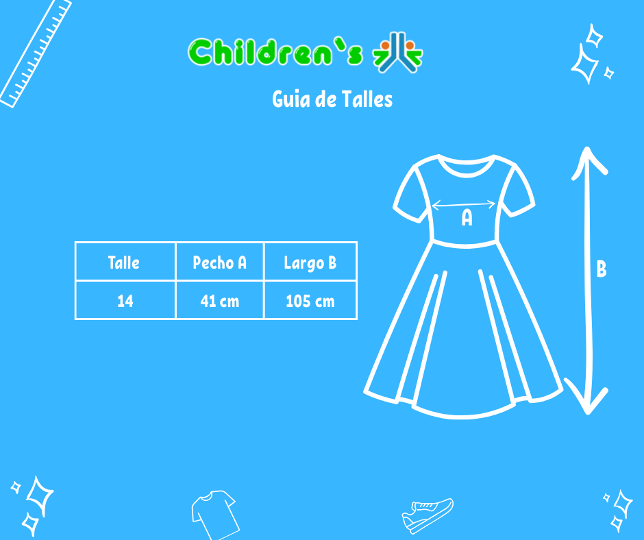 Guia de talles Vestido Comunion